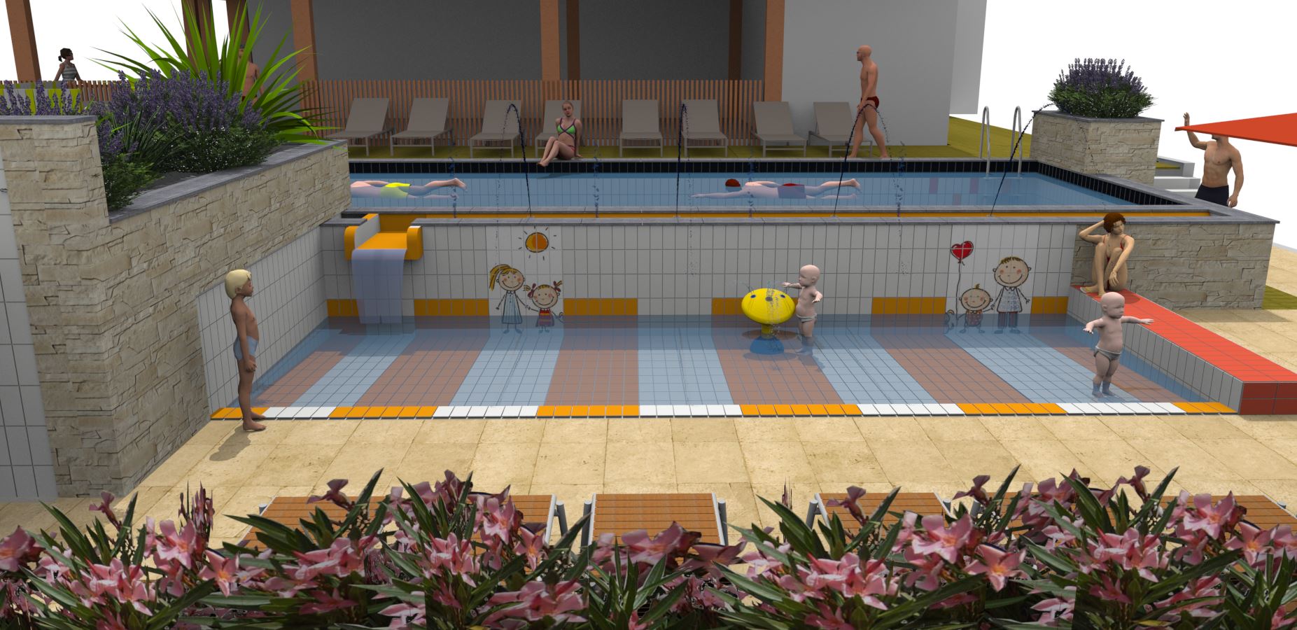 Modélisation 3D d'une piscine